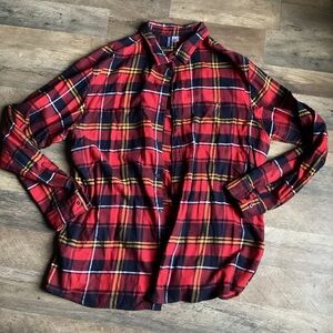 Divided by H&M Red Plaid Men's Shirt